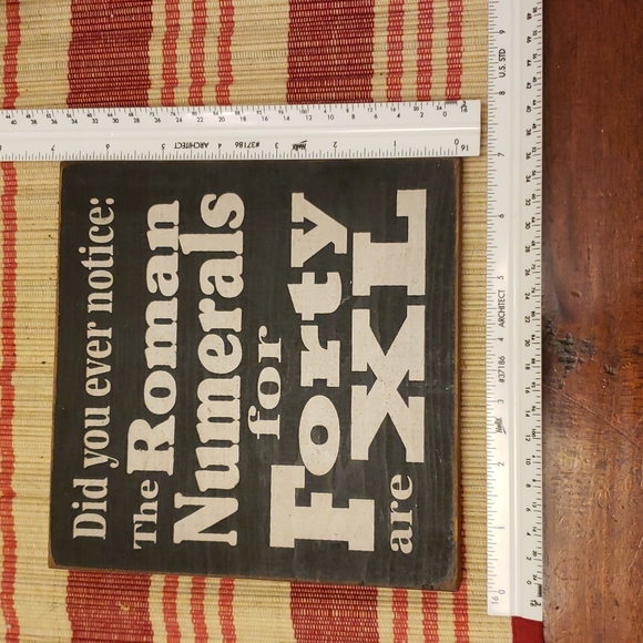 7" x 7" Wooden Plaque age 40 For Birthday 🎂 - Picture 5 of 5